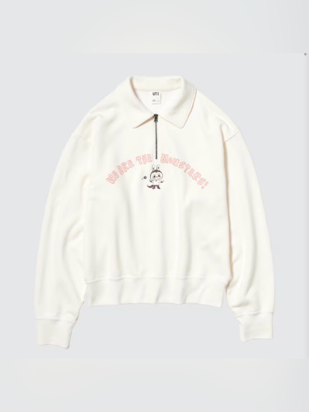 Uniqlo Pop Mart Half-Zip Sweatshirt Size Large “We Are The Monsters”
